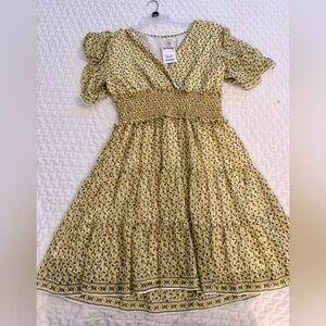 Max Studio Yellow Floral Dress